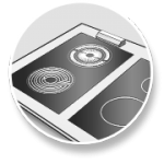 Kogeflader med strålevarme